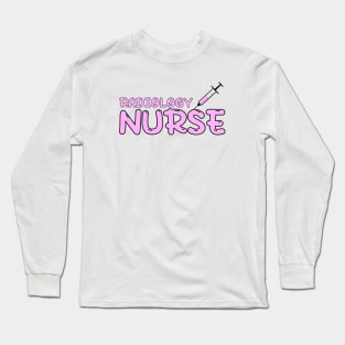 Radiology Nurse Pink Long Sleeve T-Shirt